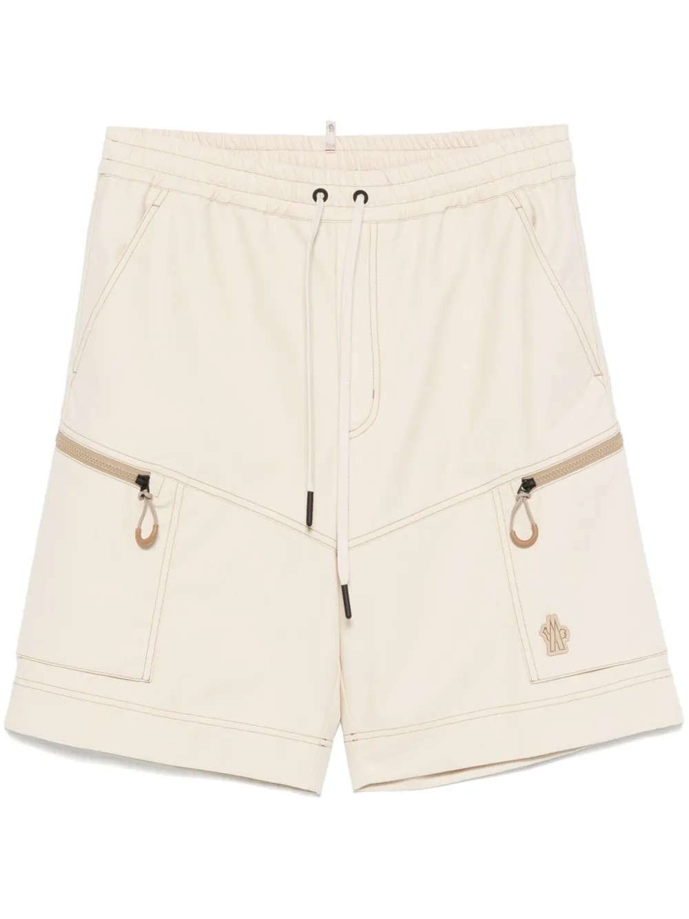 Moncler Grenoble drawstring cargo shorts | Neutrals | Image 1