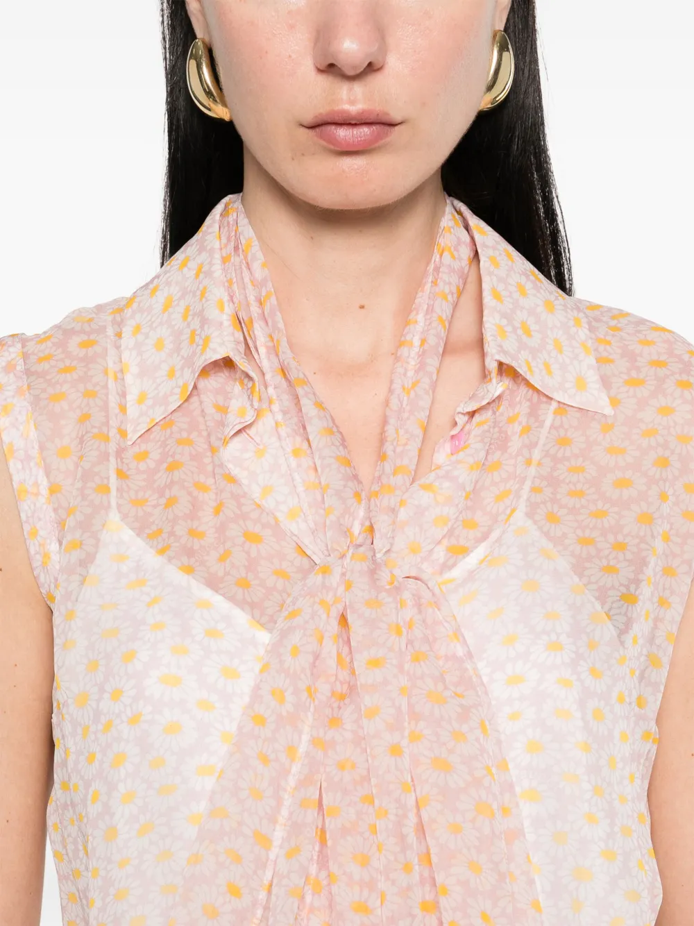Gucci Zijden top Roze