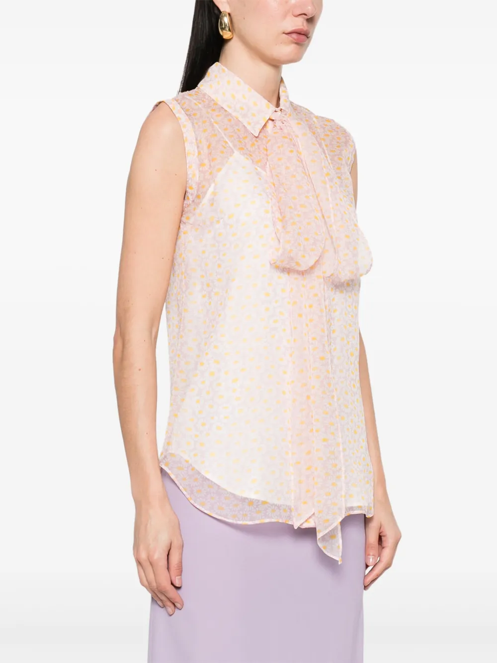 Gucci Zijden top Roze
