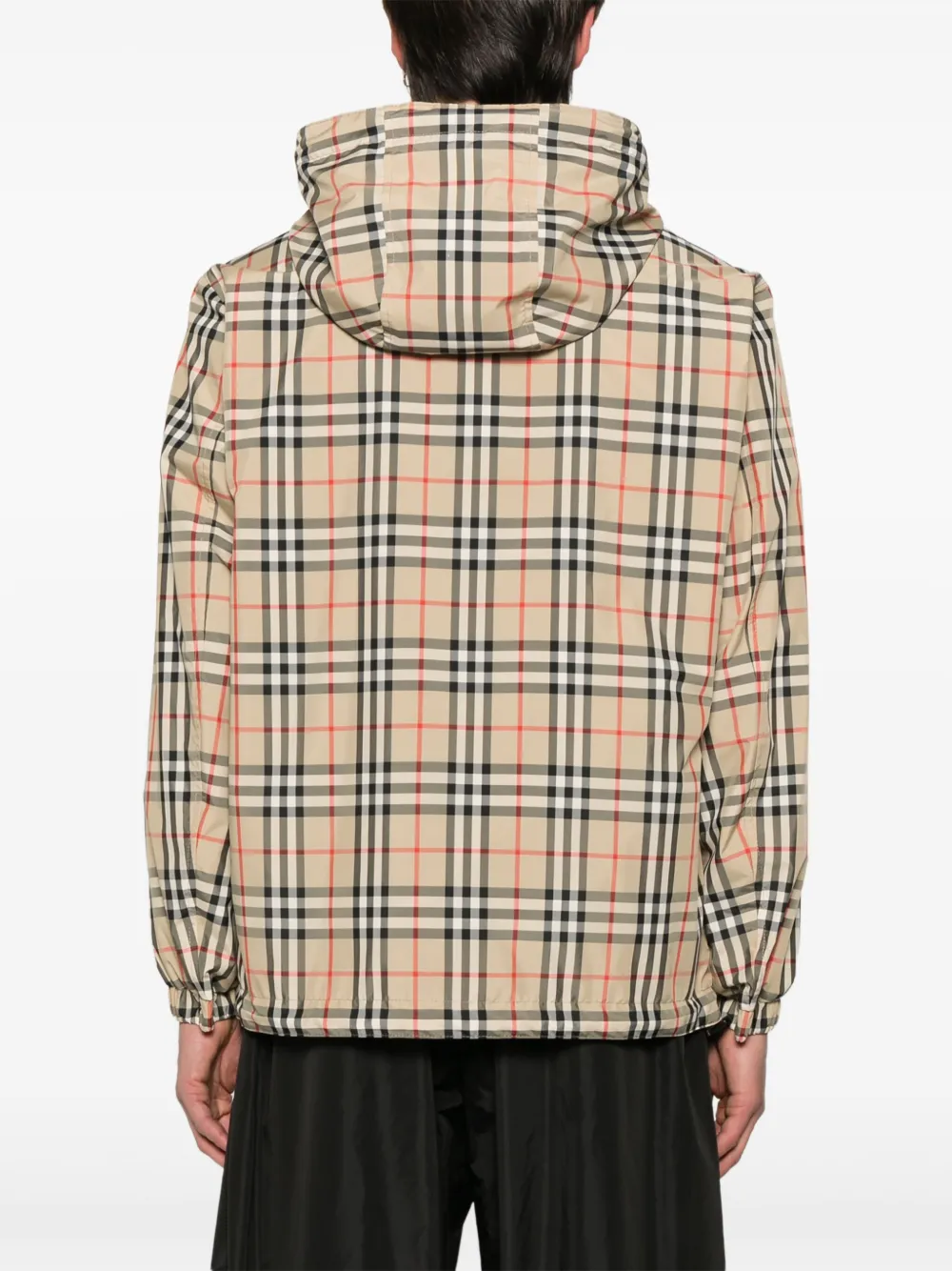 Burberry IP geruit jack Blauw