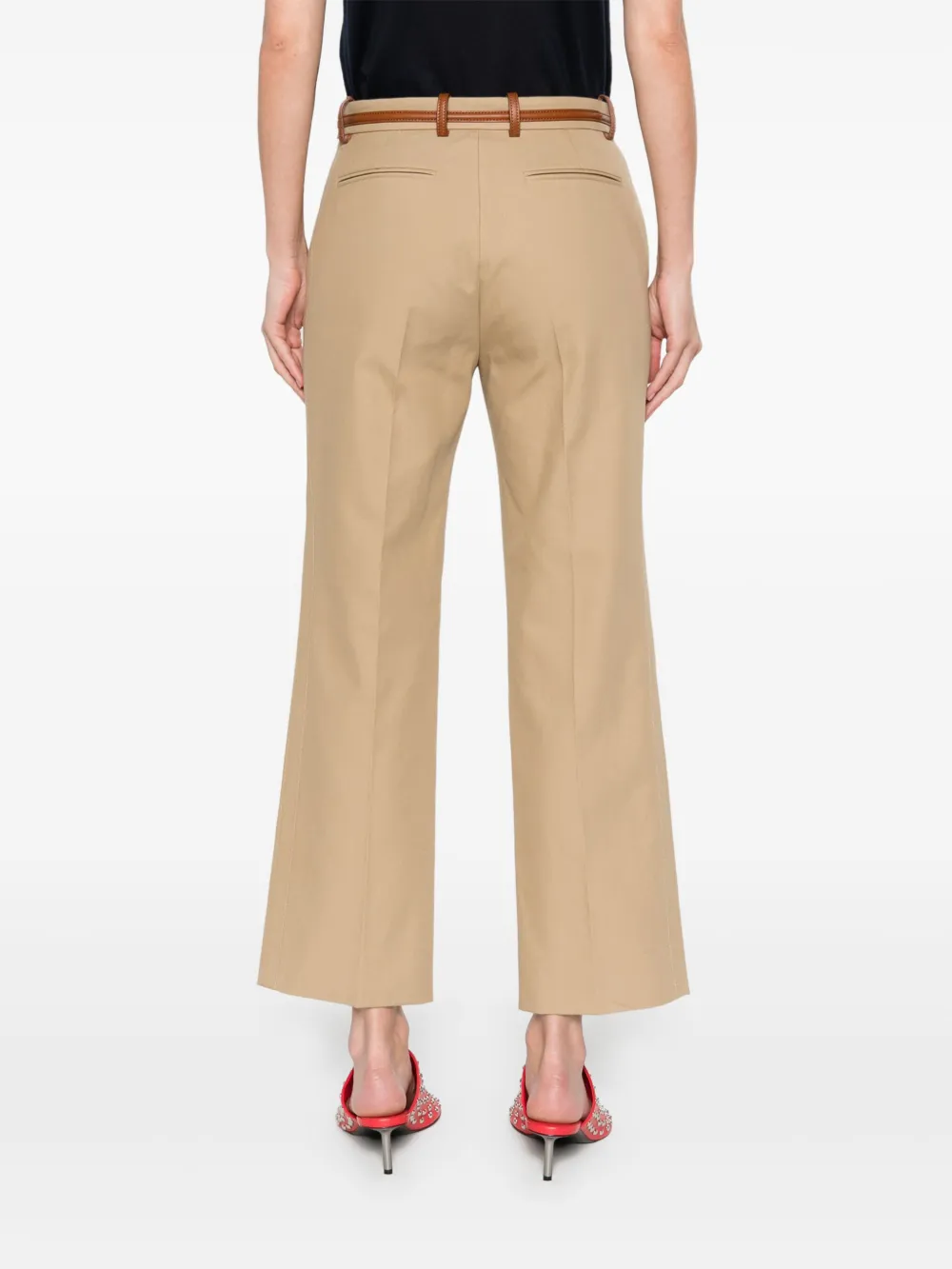 Gucci Katoenen broek met Horsebit-detail Beige