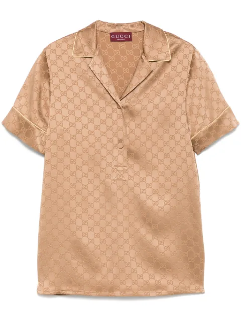 Gucci GG satin shirt