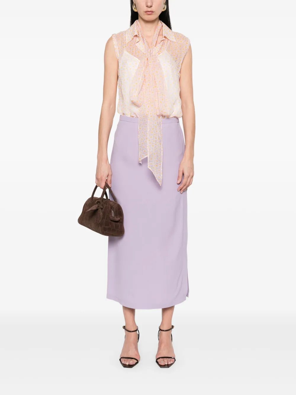 Gucci Sable midi-rok - Paars