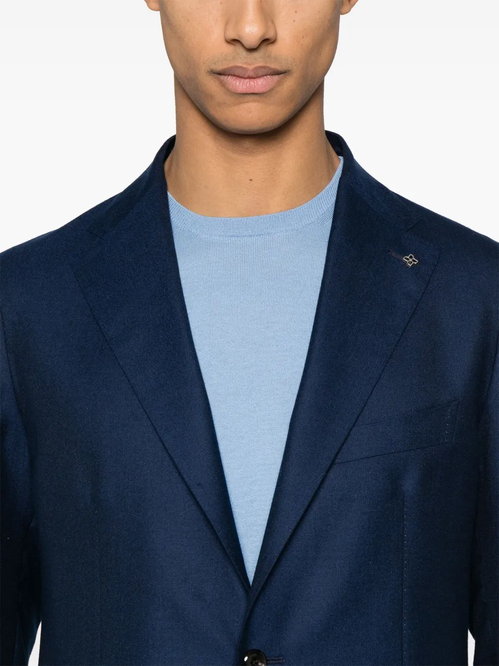 Tagliatore Blazer met enkele rij knopen Blauw