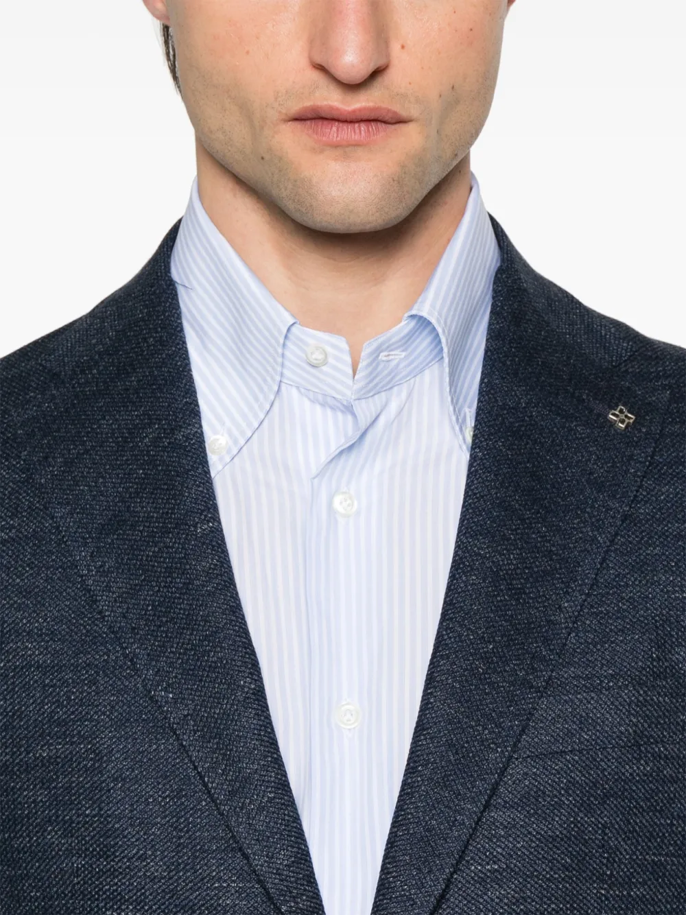 Tagliatore Blazer met enkele rij knopen Blauw