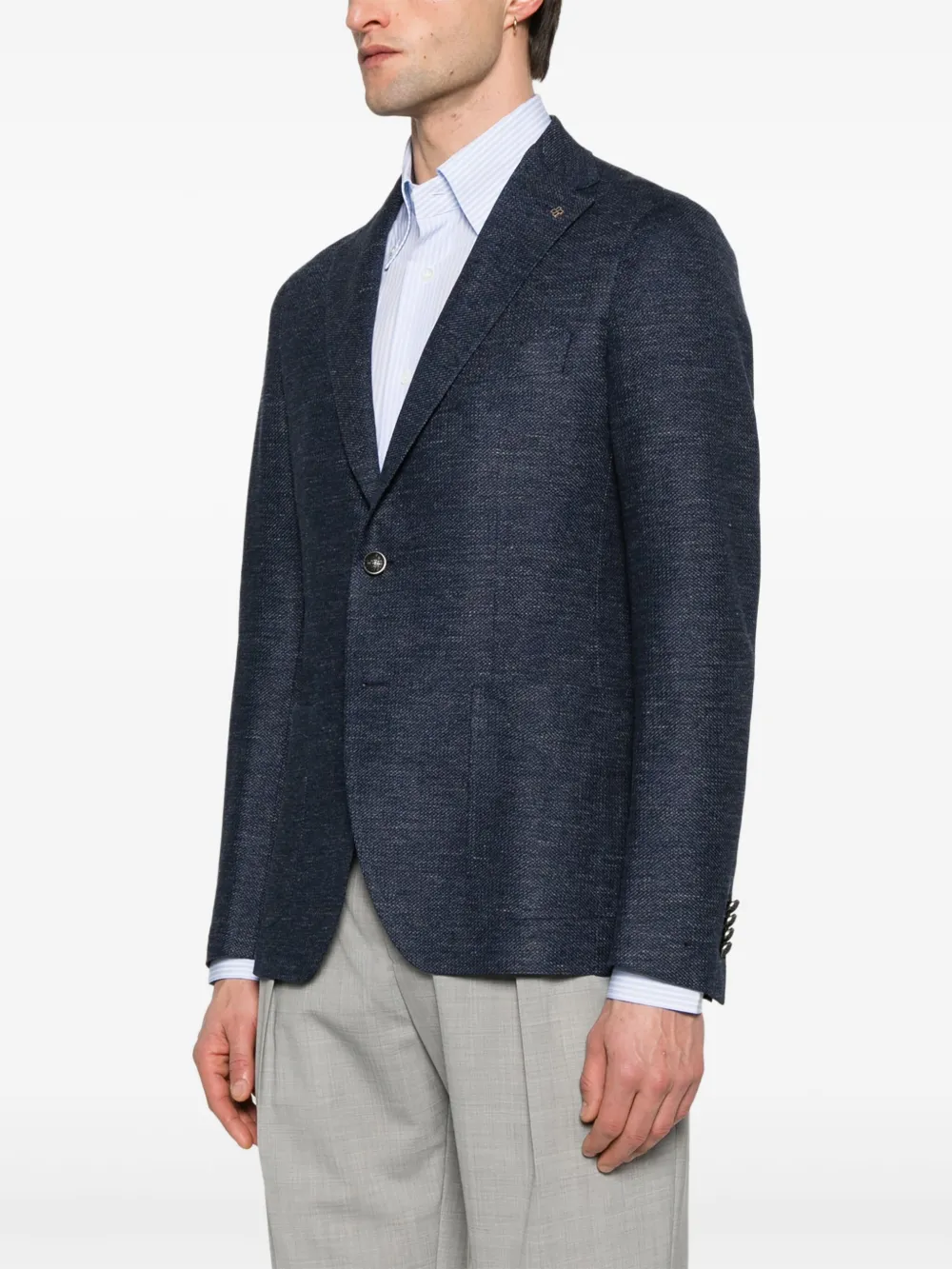 Tagliatore Blazer met enkele rij knopen Blauw