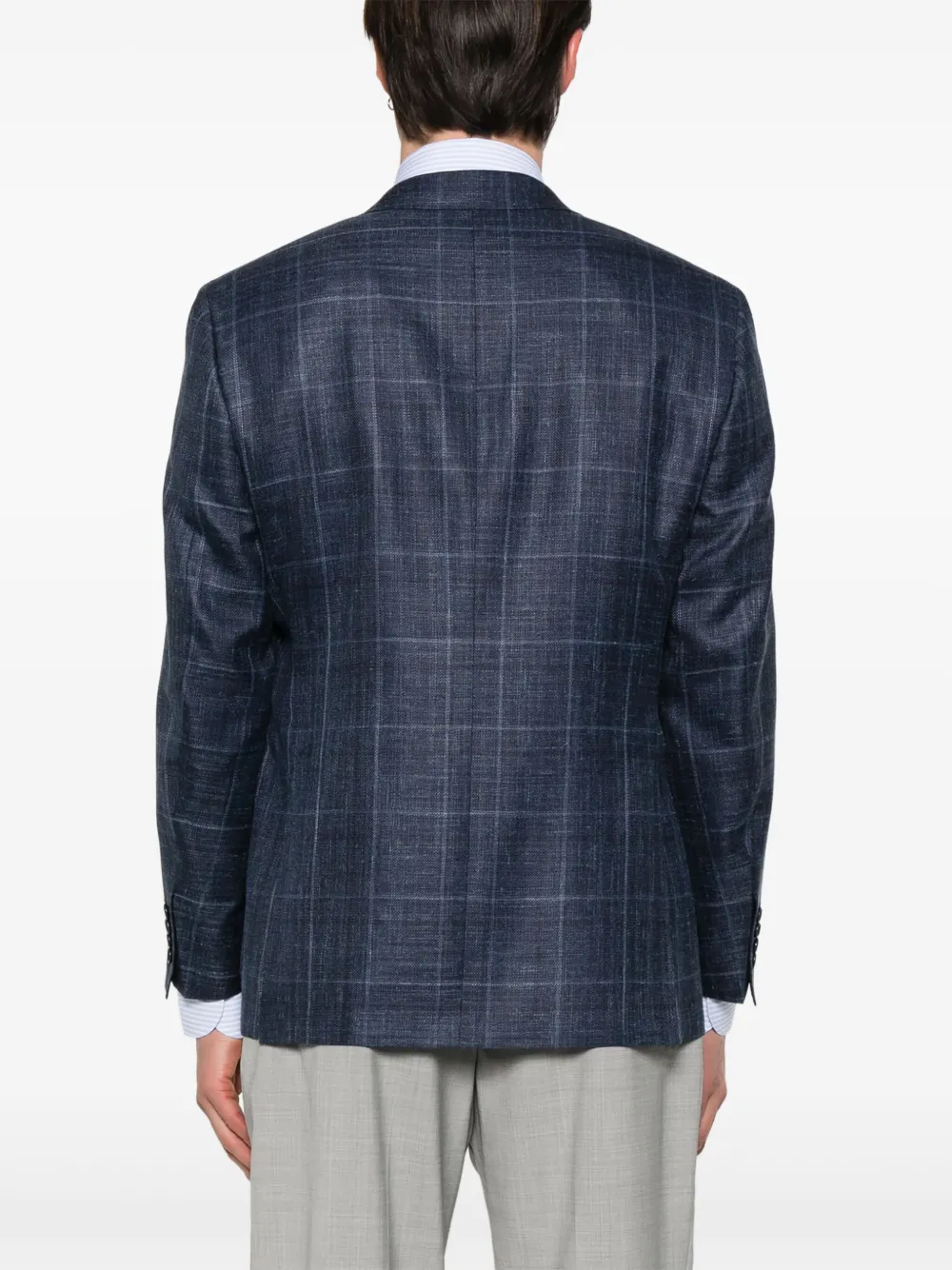CANALI CHECKED BLAZER