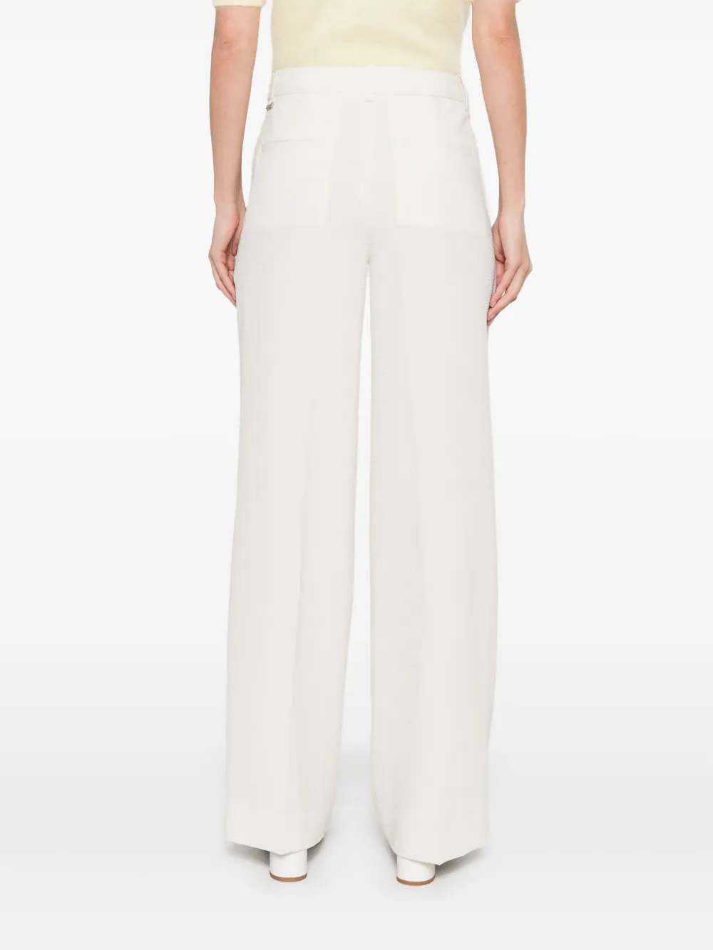 Calvin Klein Seersucker broek Wit