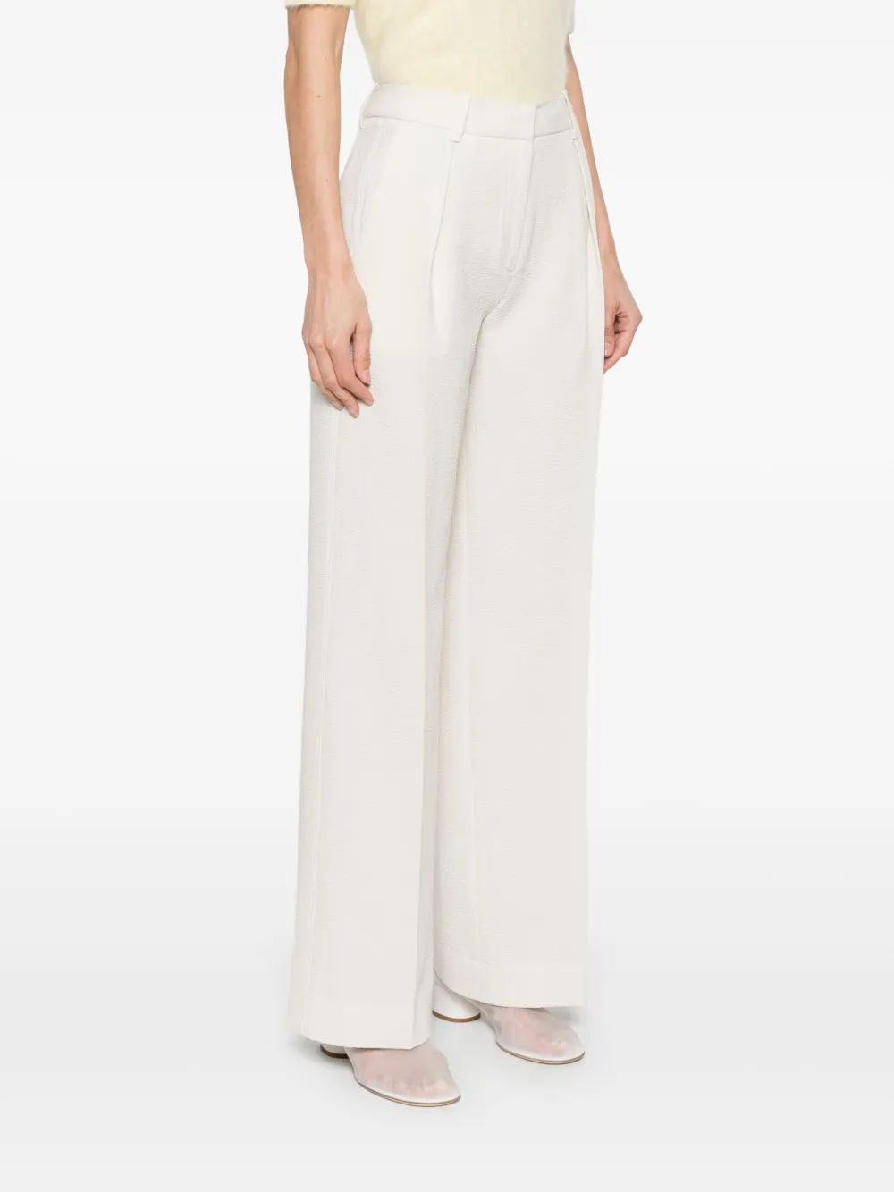 Calvin Klein Seersucker broek Wit