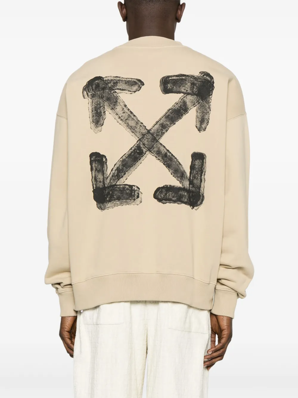 Off-White Spray Arrow sweater Beige