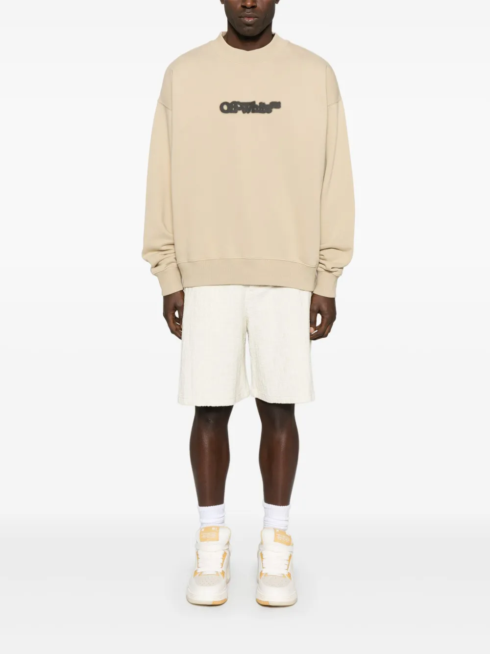 Off-White Spray Arrow sweater - Beige