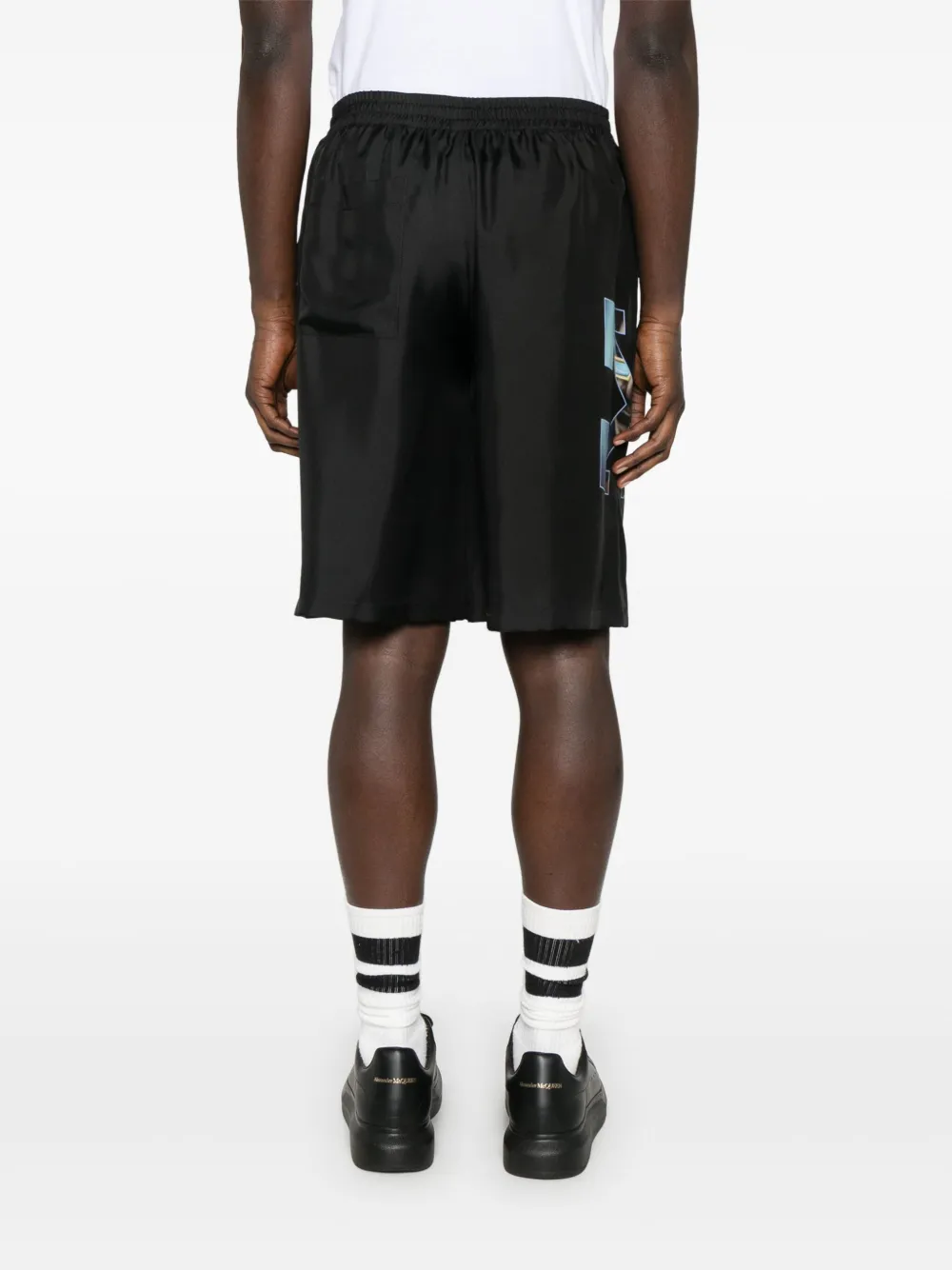 Off-White Barber Arrow shorts Zwart
