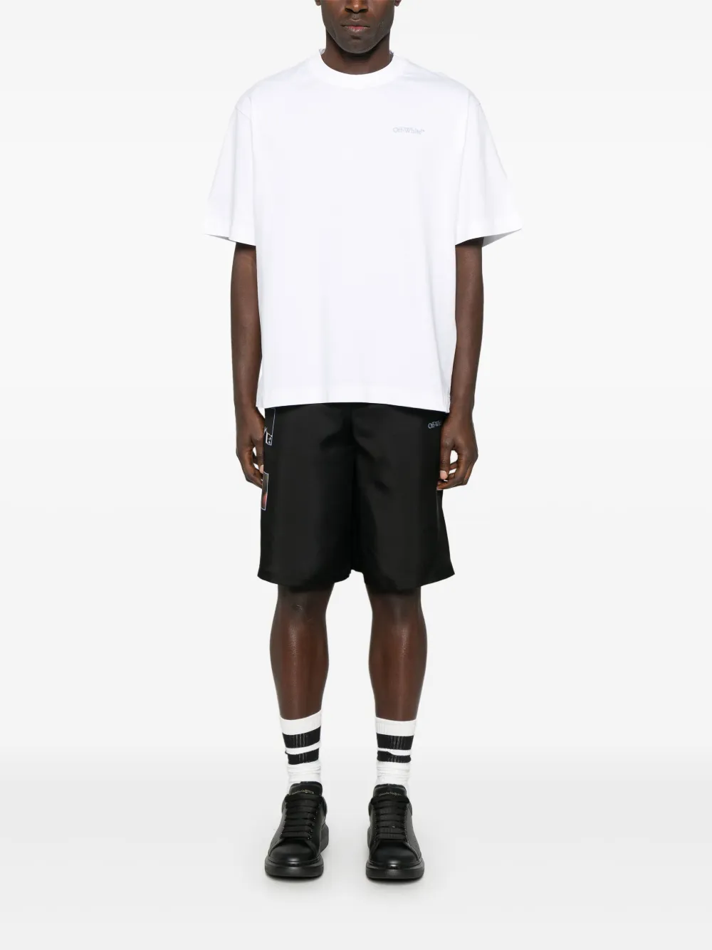 Off-White Barber Arrow shorts - Zwart