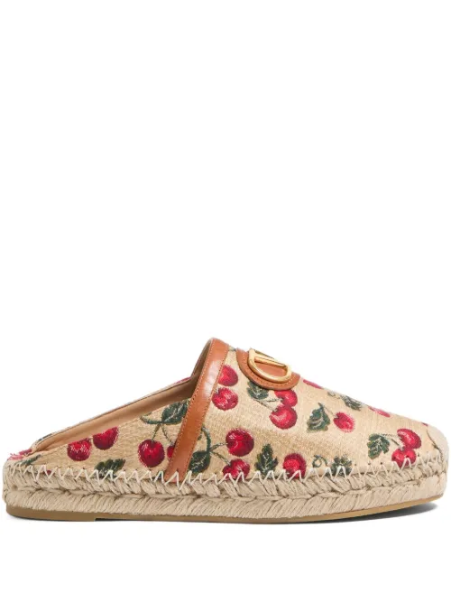 Espadrilles à motif Cherryfic 25 mm - Valentino Garavani - Modalova