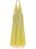 Elie Saab sequinned gown - Green