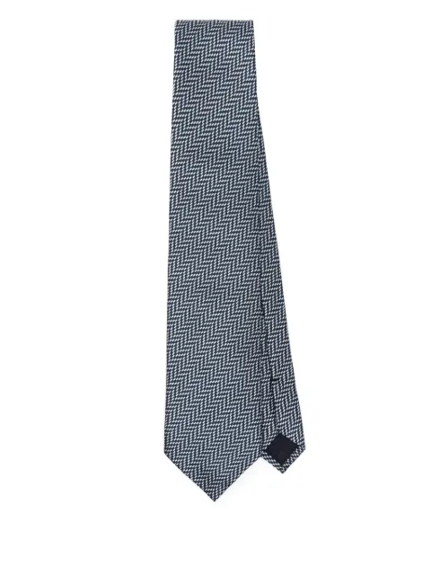 TOM FORD corbata con motivo chevron