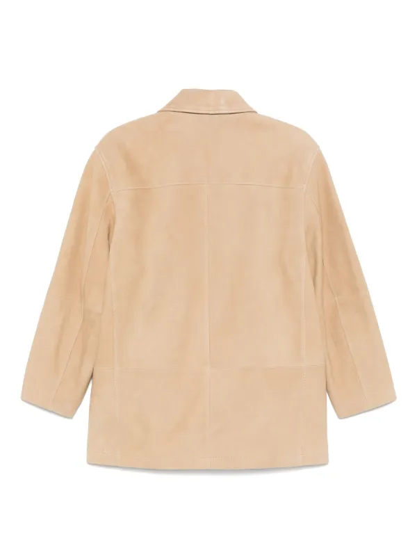 DUNST Suede Jacket | Neutrals | FARFETCH
