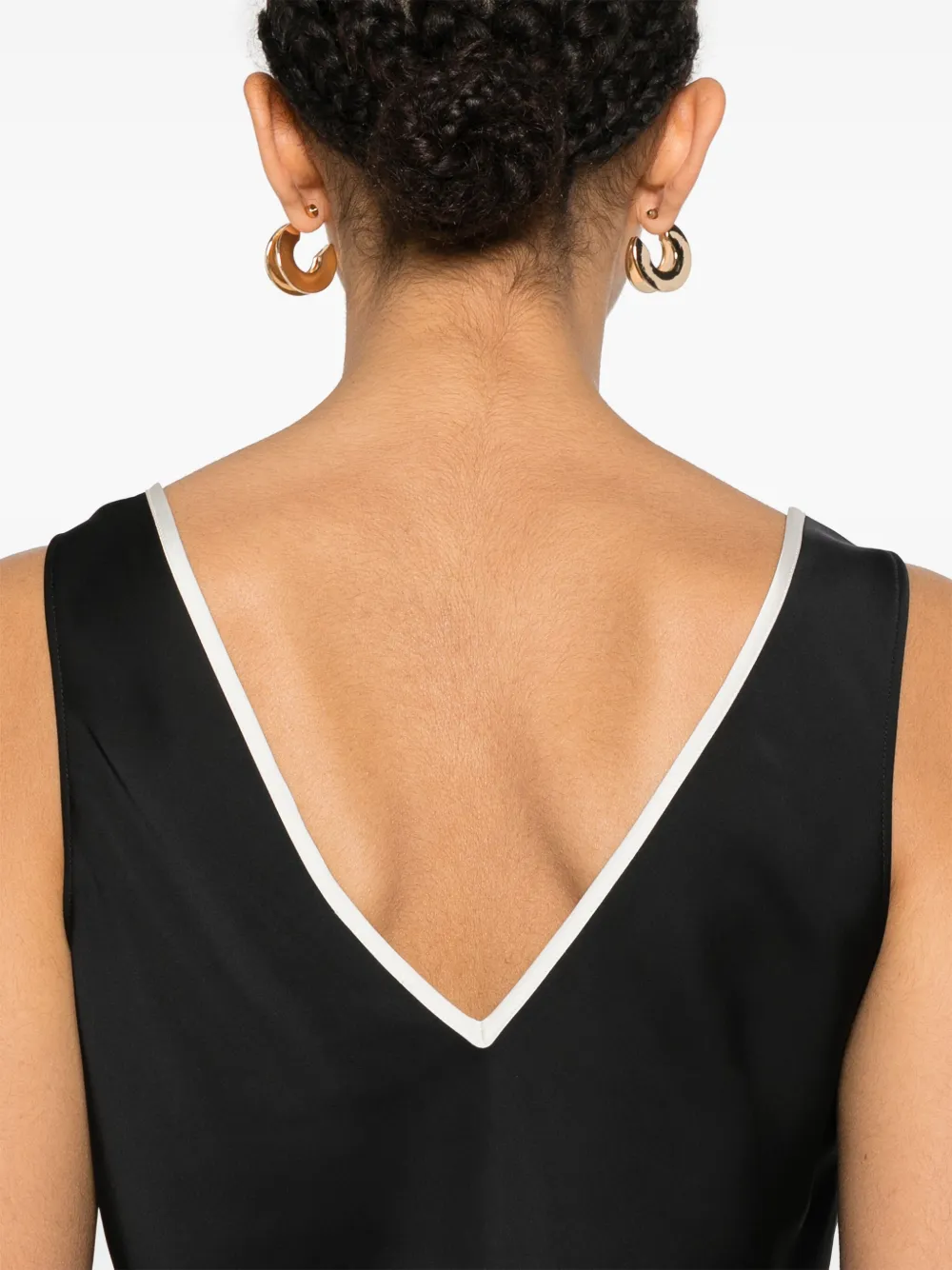 Calvin Klein Satijnen tanktop Zwart