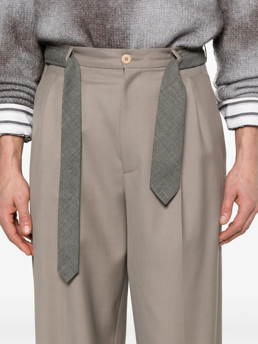 double-pleat trousers