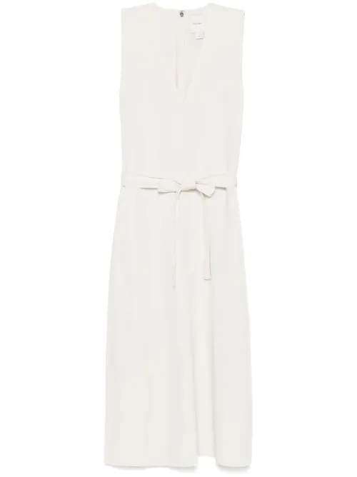 Robe mi-longue à taille ceinturée - Calvin Klein - Modalova