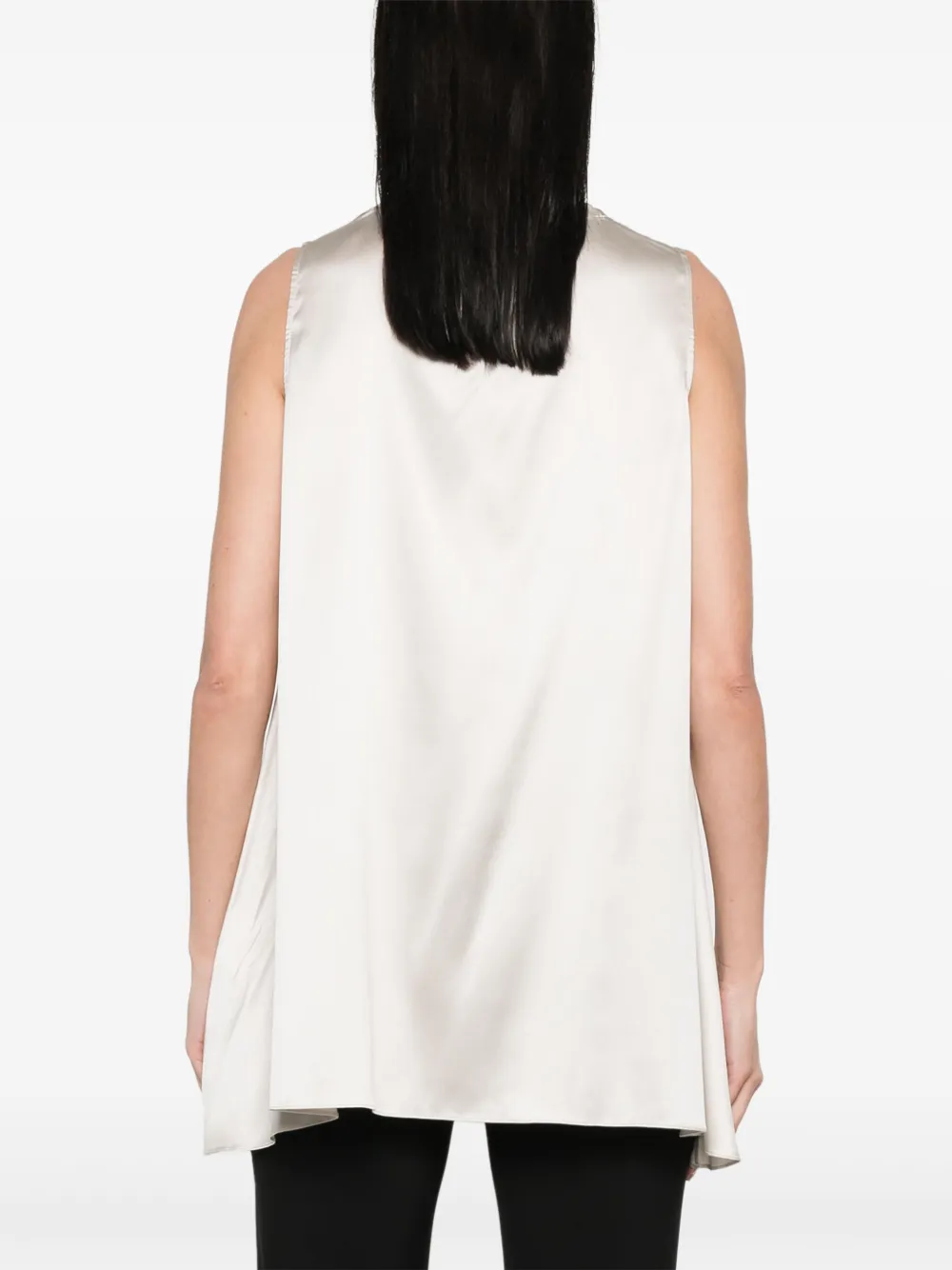 Brunello Cucinelli Satijnen tanktop Beige