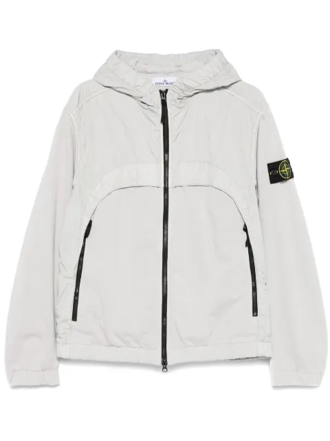 Stone Island chamarra con efecto arrugado