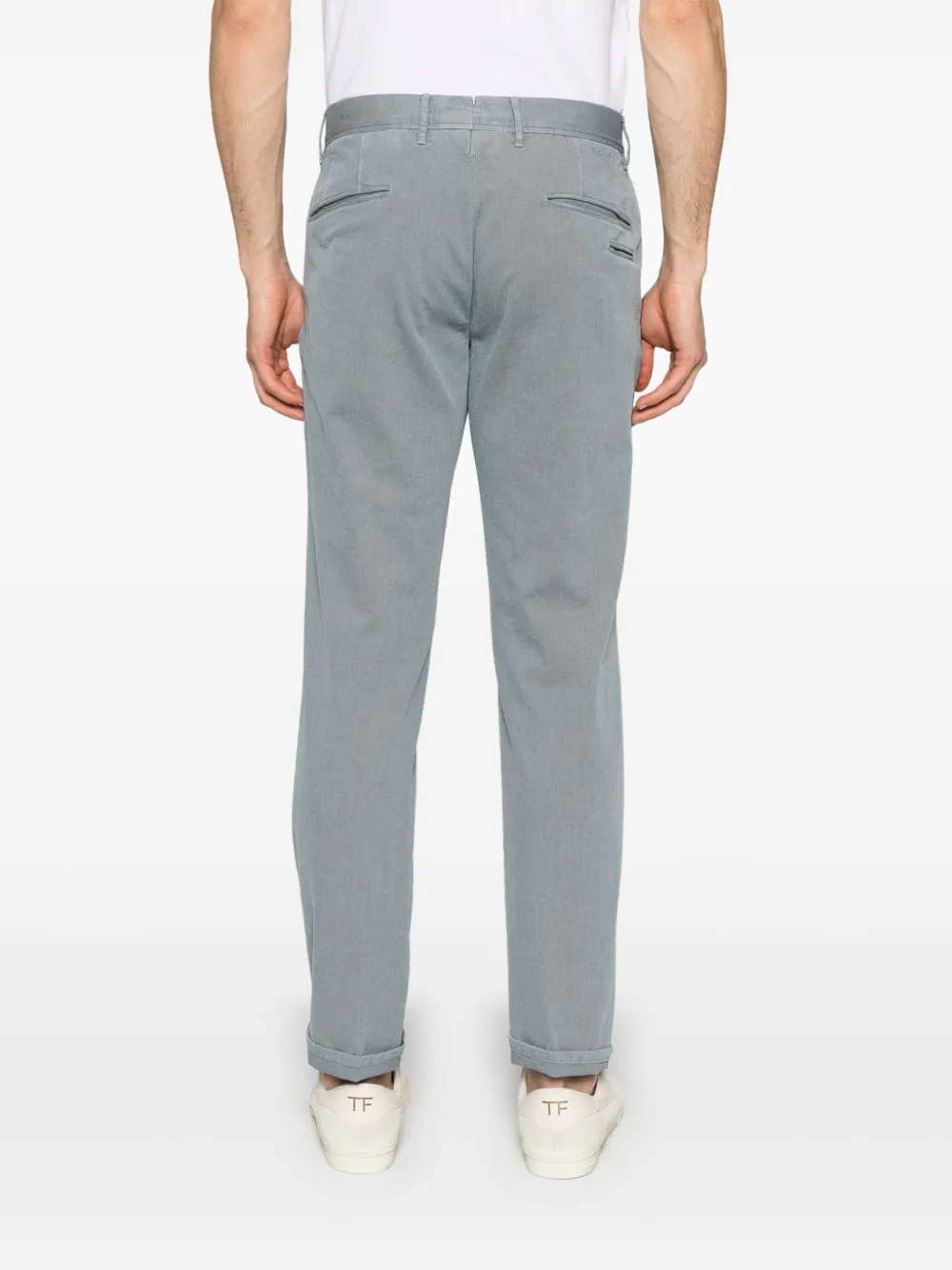 Incotex Broek met toelopende pijpen Blauw