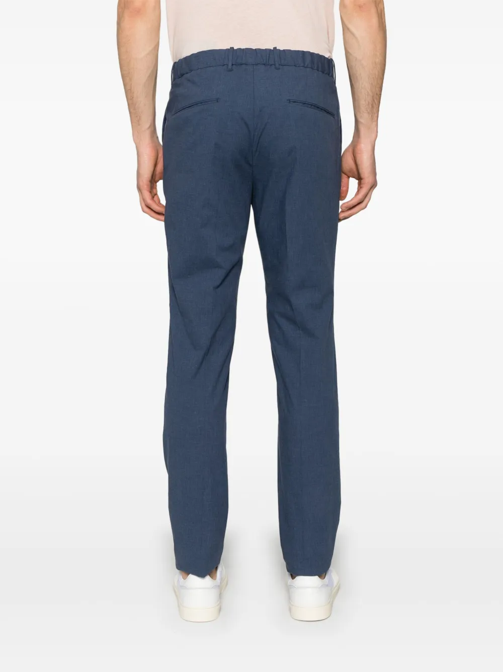 Incotex Broek met toelopende pijpen Blauw