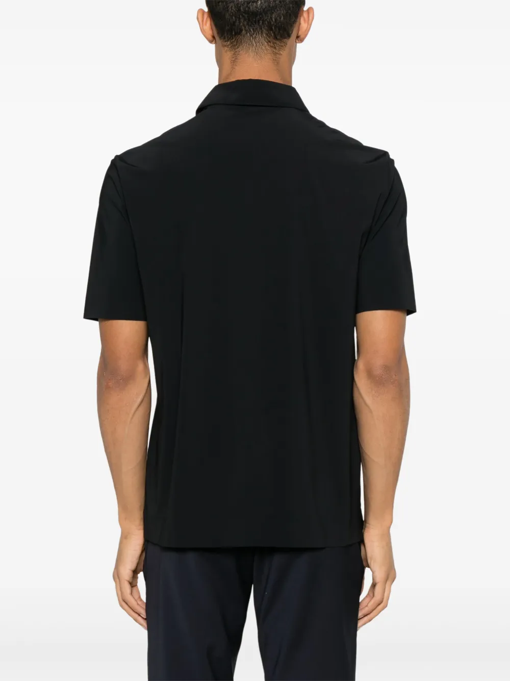 Herno Spring poloshirt Zwart