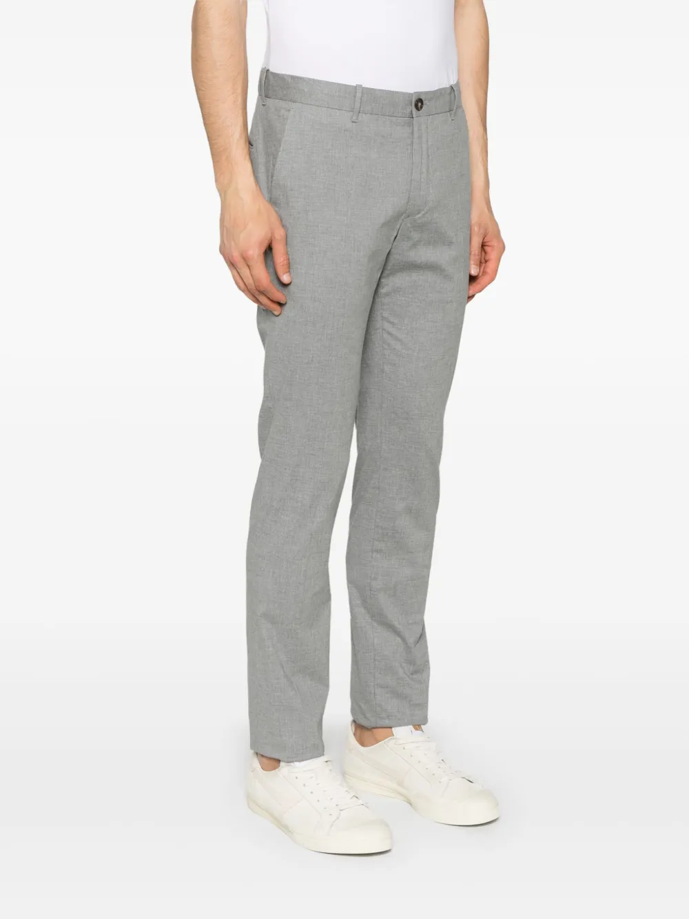 Incotex Broek met toelopende pijpen Grijs