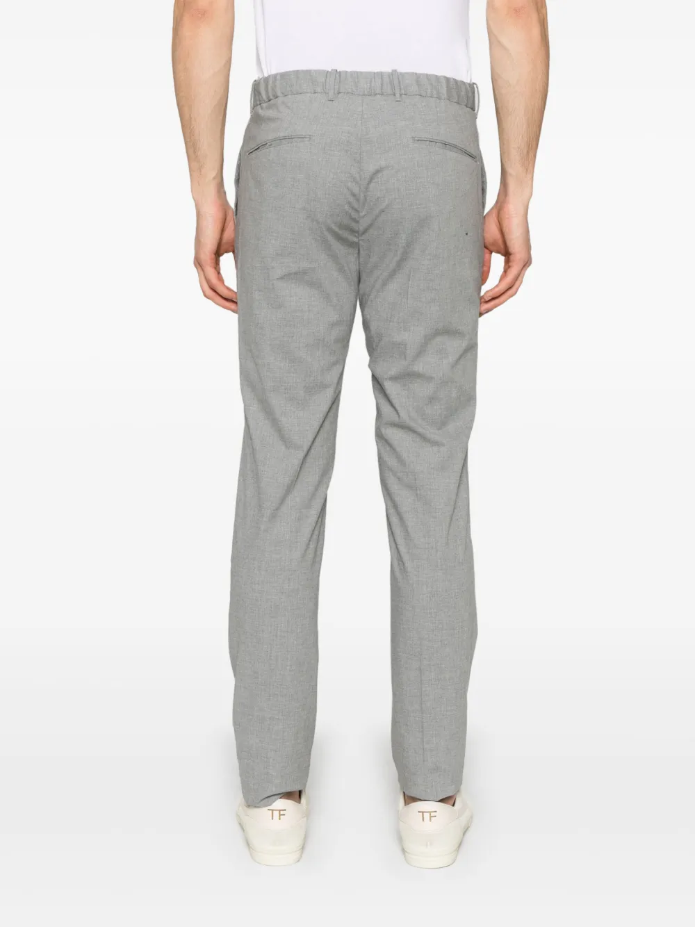 Incotex Broek met toelopende pijpen Grijs