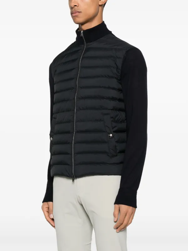 Herno ジップアップ パデッドカーディガン | ブルー | FARFETCH JP
