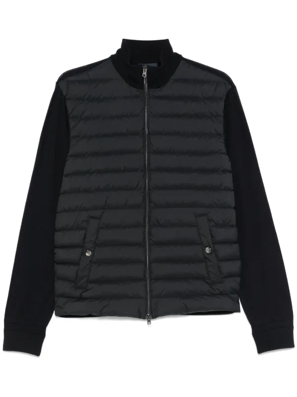 Herno ジップアップ パデッドカーディガン | ブルー | FARFETCH JP