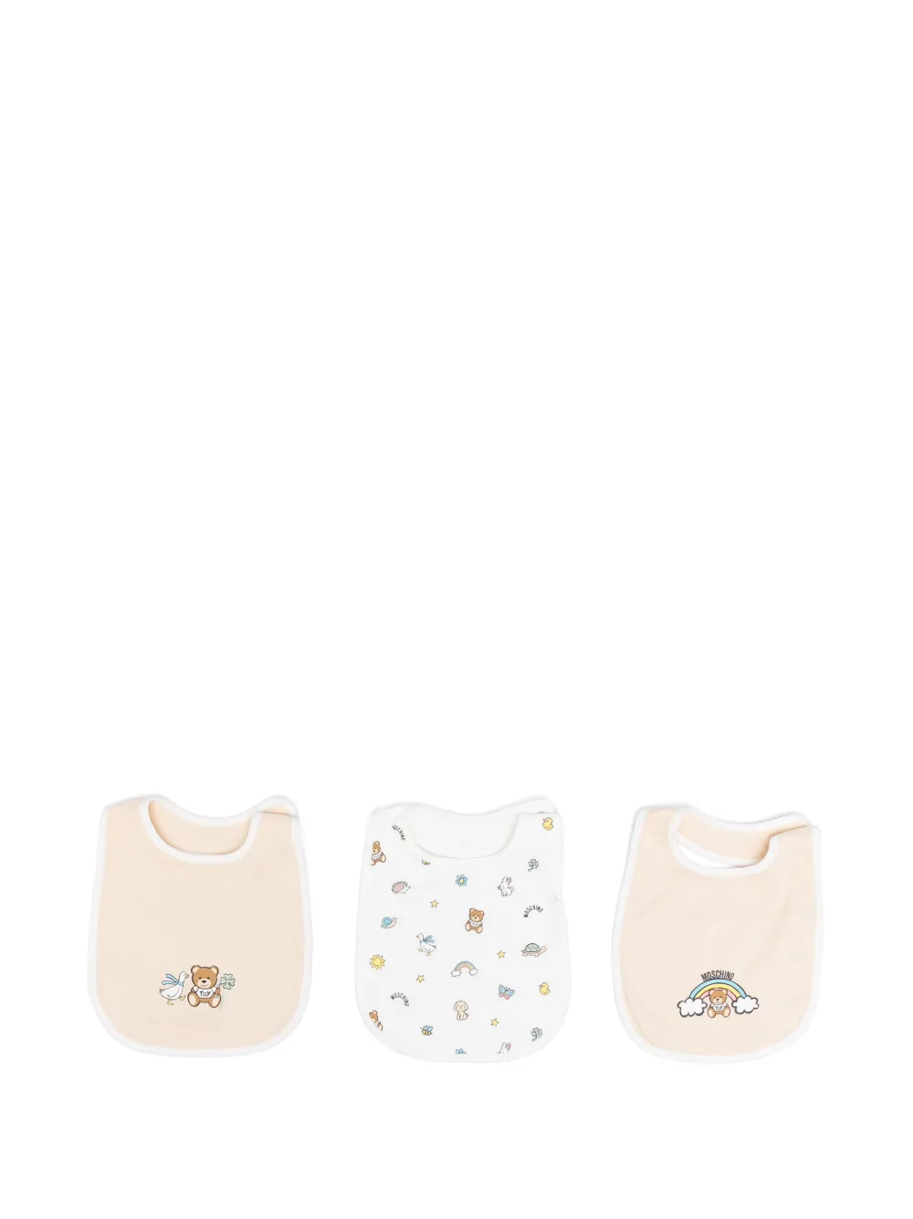 Image 1 of Moschino Kids Teddy Bear bib (pack of three)