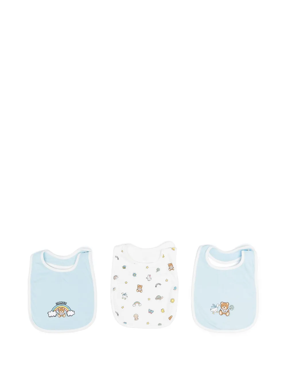Image 1 of Moschino Kids Teddy Bear bib (pack of three)