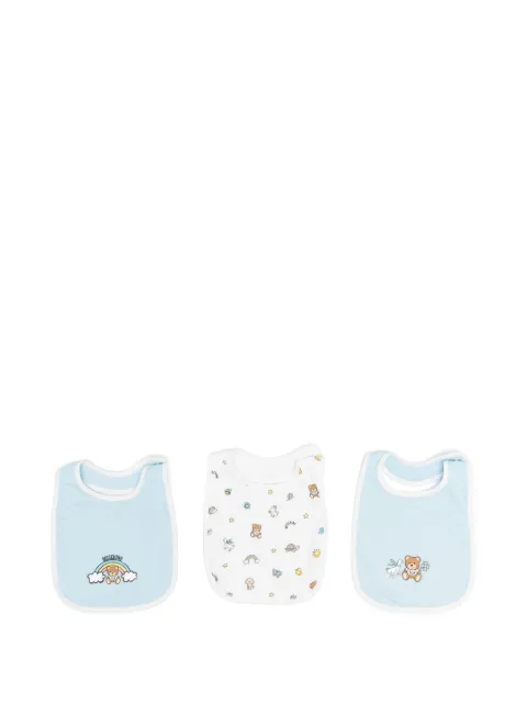 Moschino Kids Teddy Bear bib (pack of three)
