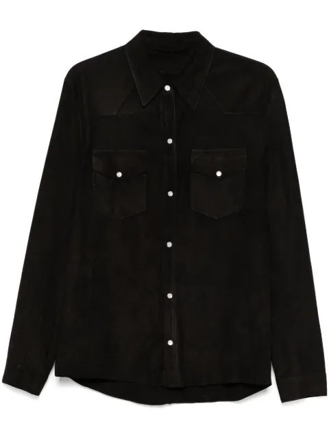 Salvatore Santoro suede overshirt