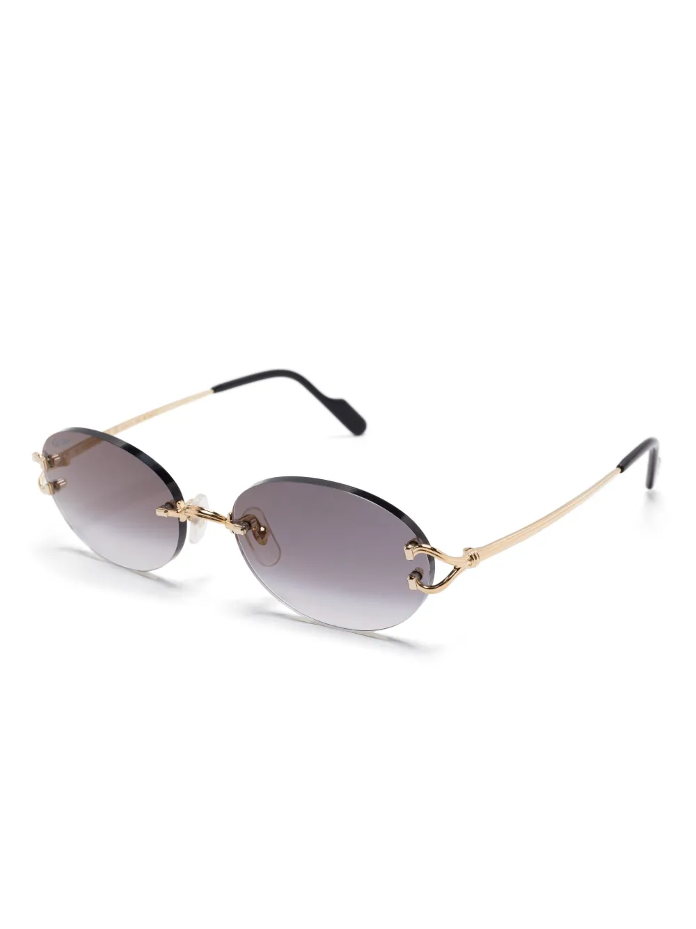 Cartier Eyewear Zonnebril met randloze montuur - Goud