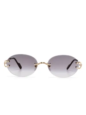 Cartier Eyewear C ドゥ カルティエ サングラス | ゴールドトーン