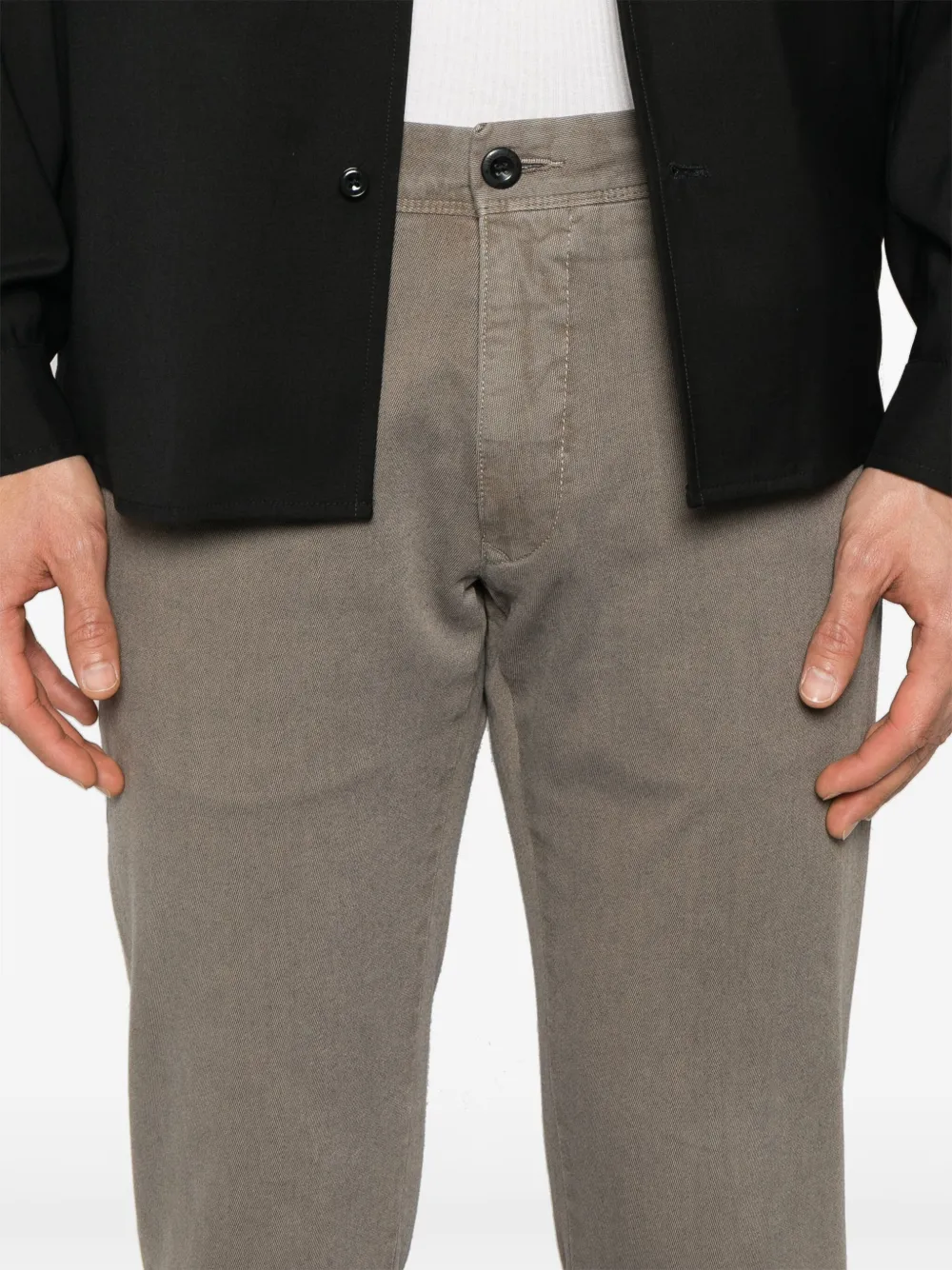 Incotex Broek met toelopende pijpen Bruin