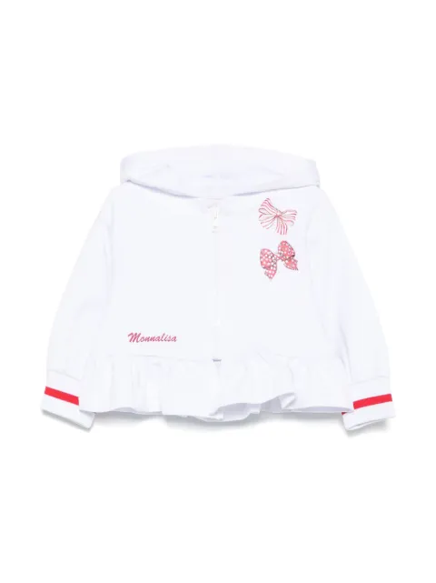 Monnalisa bow-print hoodie