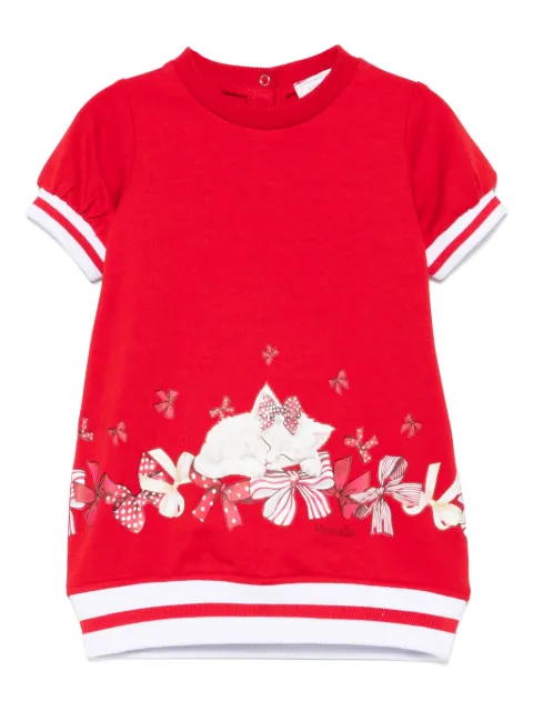 Monnalisa vestido con diseño de dos tonos