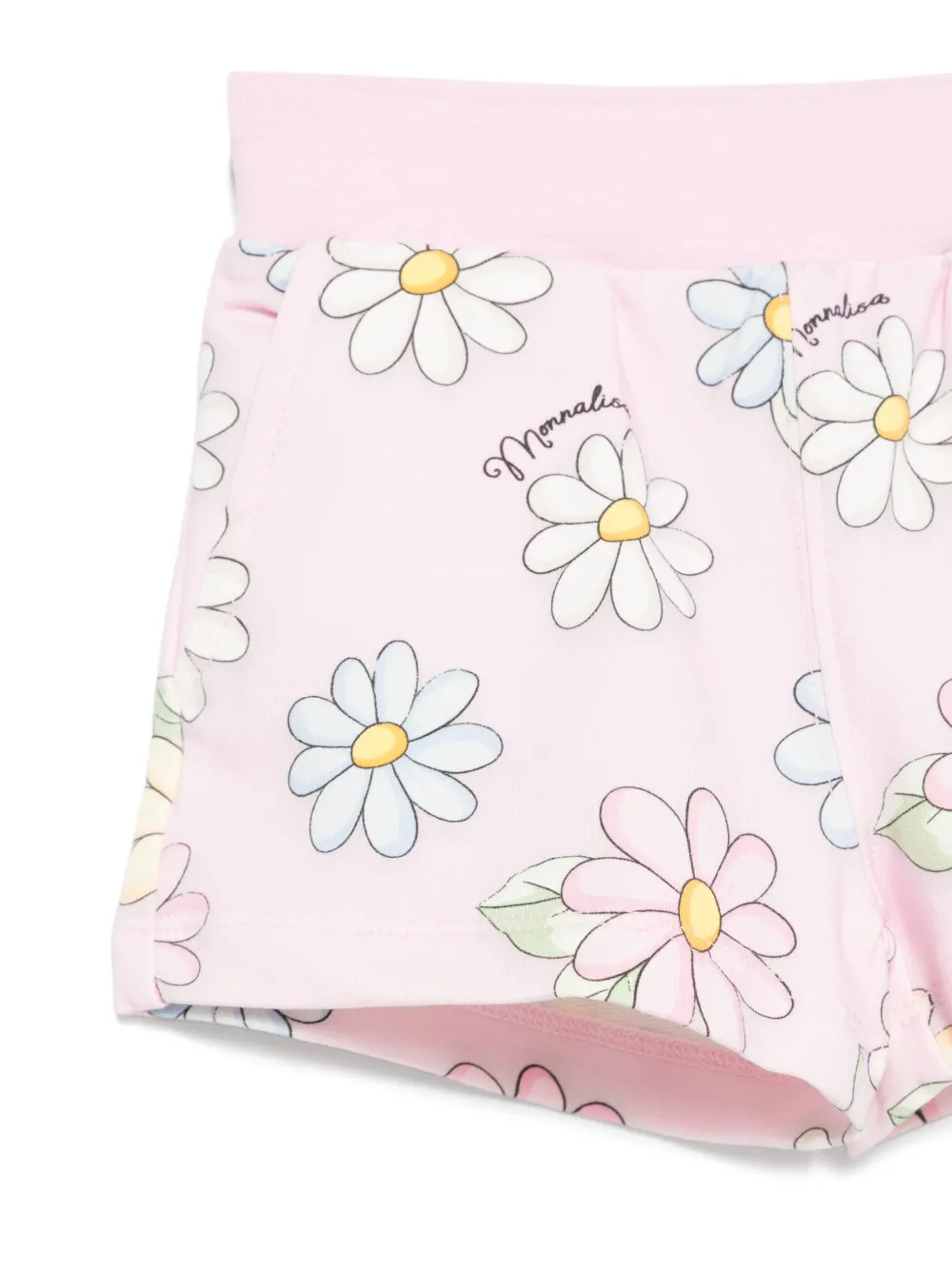 Monnalisa Shorts met madeliefjes Roze