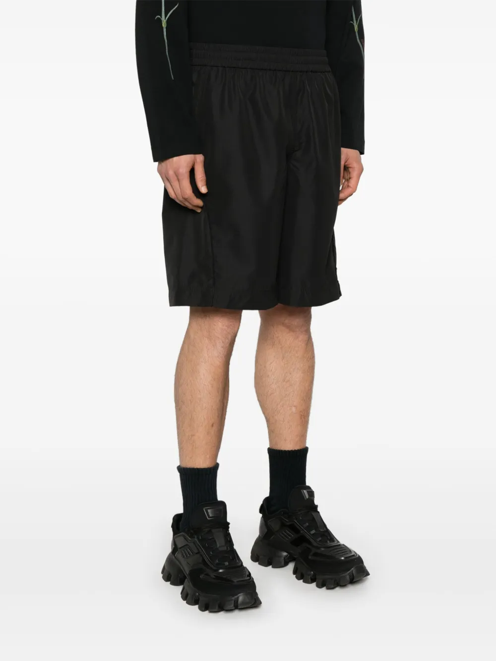 Givenchy Shorts met elastische tailleband Zwart