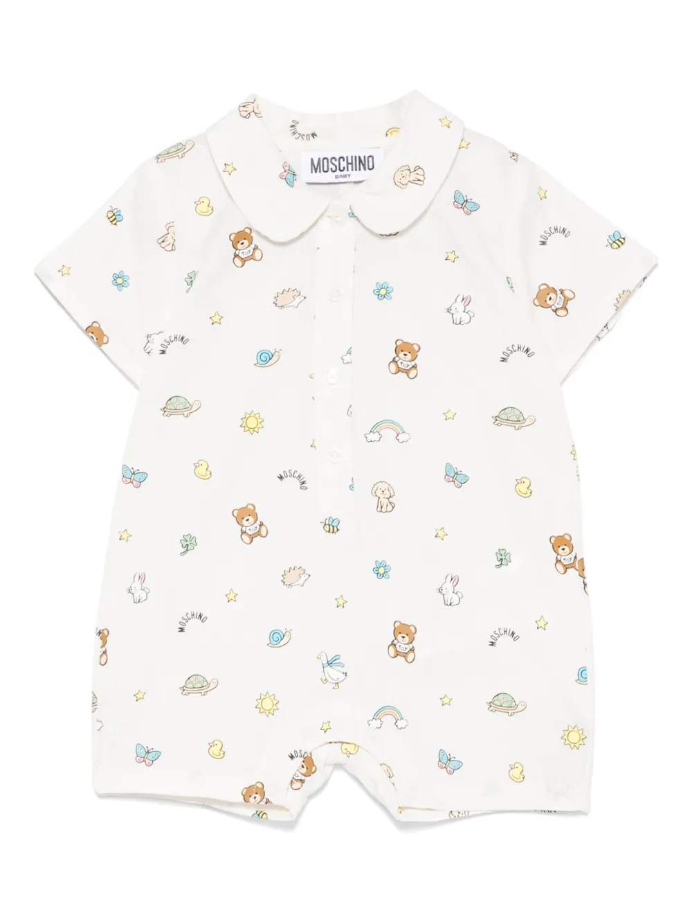 Moschino Graphic-print Shorties In 中性色