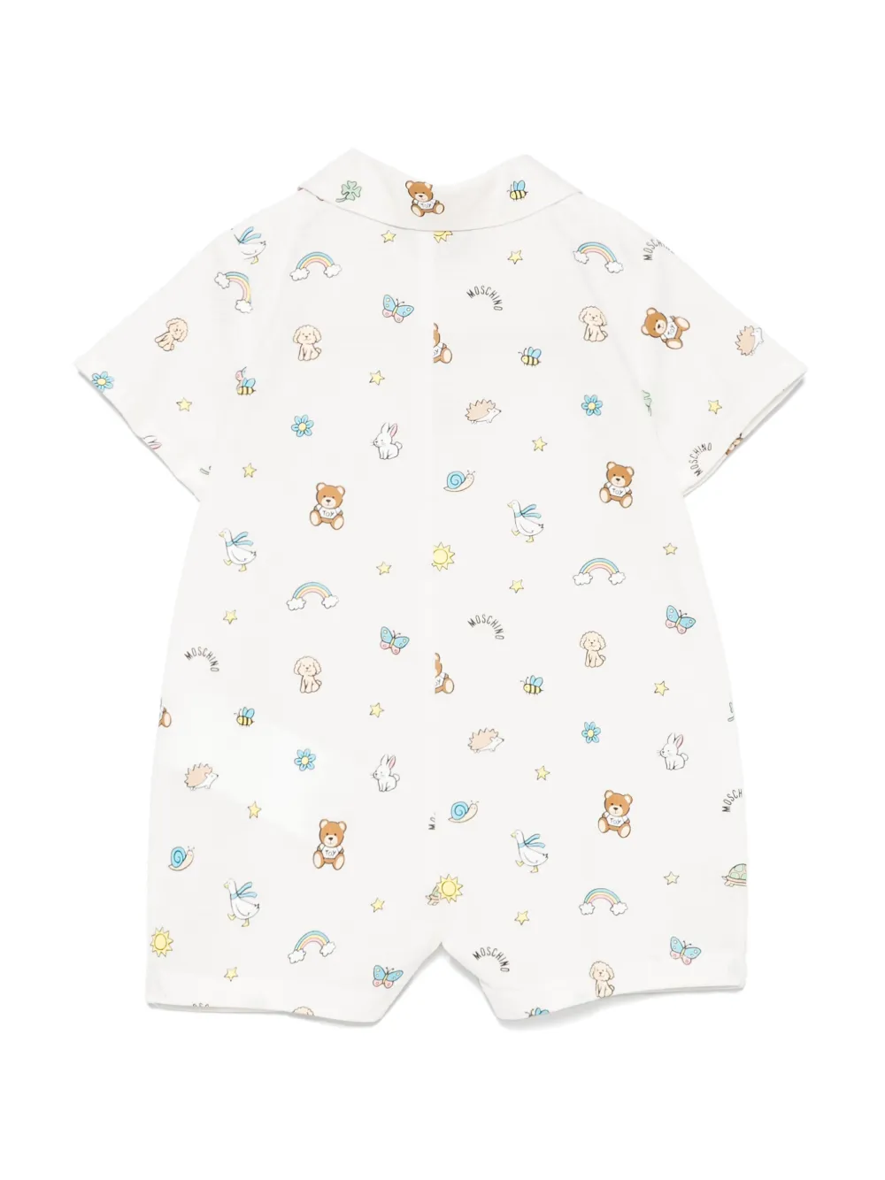 Moschino Kids graphic-print shorties - Beige