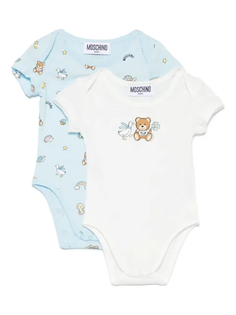 Moschino Kids Bodys mit Teddy (2er-Set)