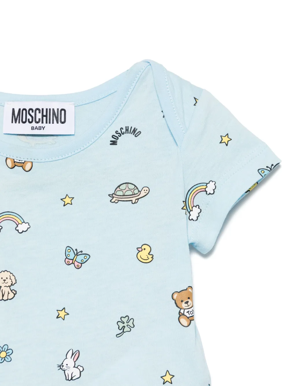 Moschino Kids Teddy Bear bodies (pack of two) - Blauw