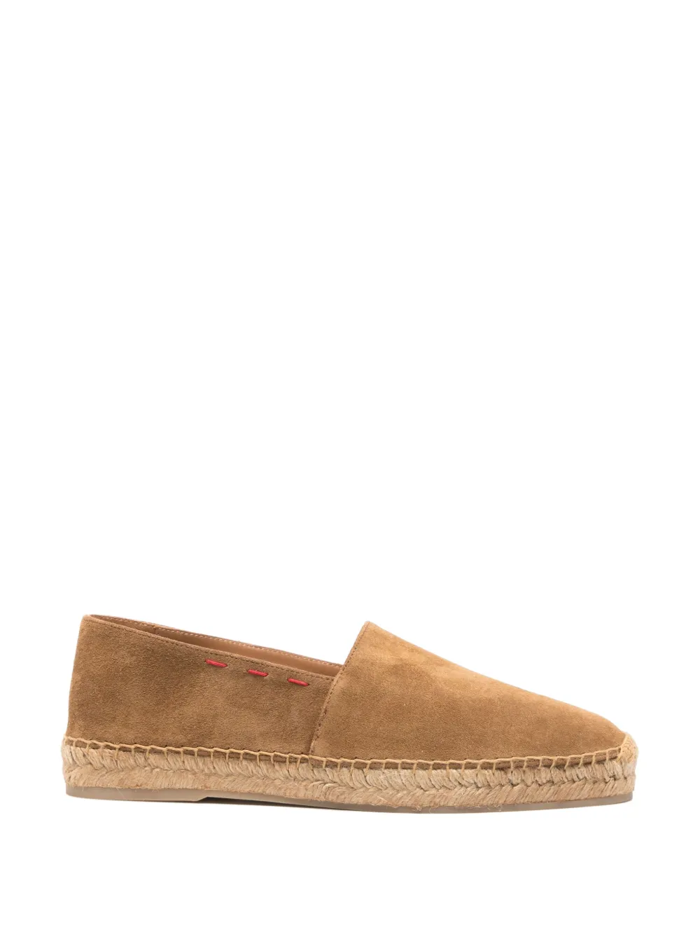 Kiton Suède espadrilles Bruin