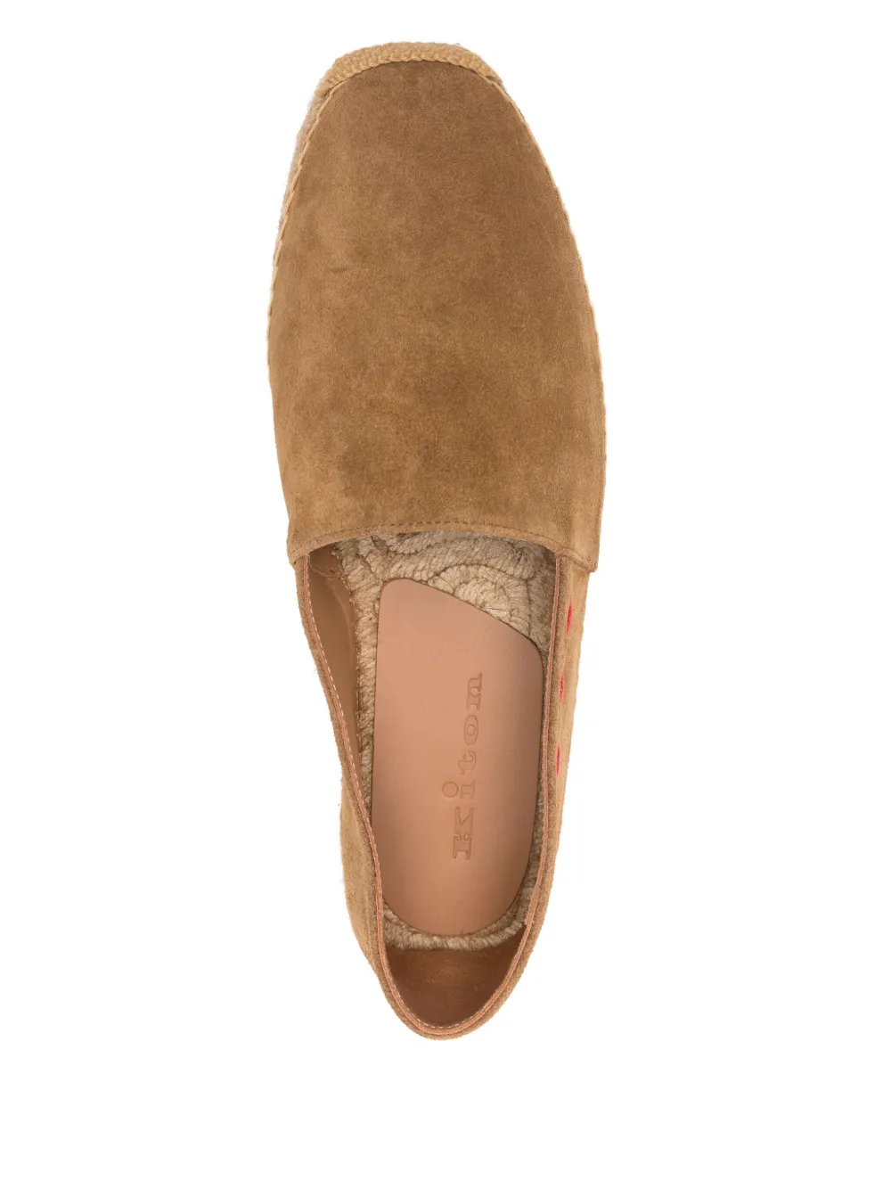 Kiton Suède espadrilles Bruin